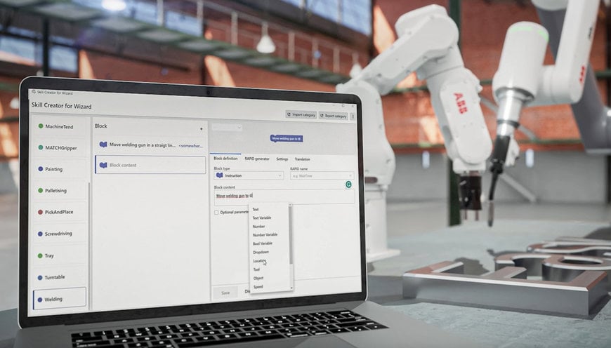 ABB estende Wizard Easy Programming ai robot industriali